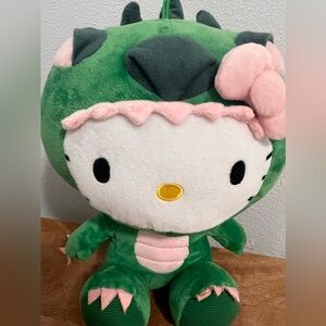 Hello Kitty in Dinosaur Costume Sanrio  11.5” Plush